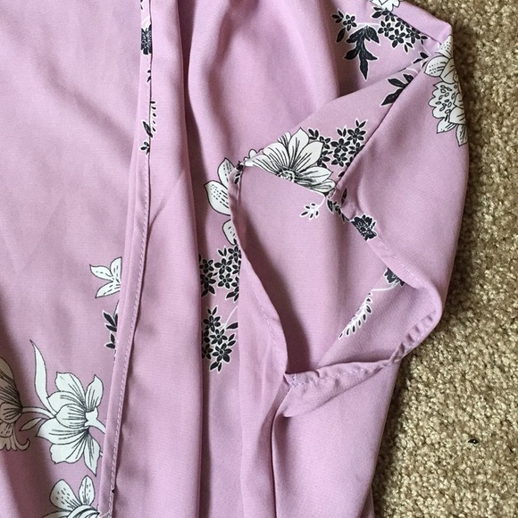 SOLD 🌸 Purple Floral Kimono 🌸 - Picture 4 of 4